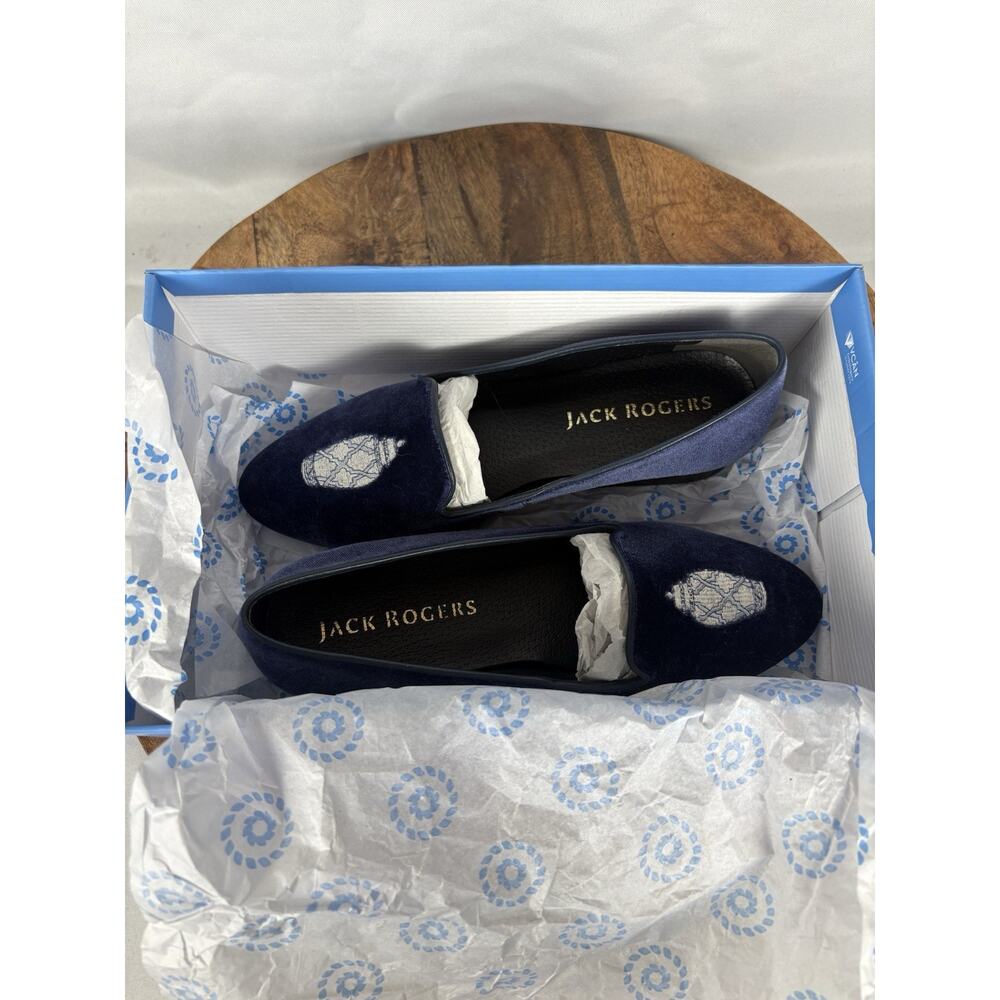 Jack Rogers Blue Suede Loafers Women's Sizes New Size 7.5 - Picture 7 of 7